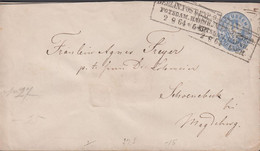 1864. PREUSSEN. ZWEI GROSCHEN Envelope To Schoenebeck Bei Magdeburg Cancelled BERLIN POST EXP POTSDAM BAHN... - JF432969 - Entiers Postaux