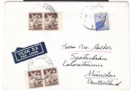 Turquie - Lettre De 1956 - Exp Vers München - Lettres & Documents