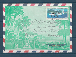 ⭐ Polynésie - Poste Aérienne - YT N° 157 - Enveloppe Décorée De Tahiti ( Pirae ) Pour La France - 1981 ⭐ - Storia Postale