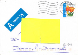 Belgium Cover Sent To Denmark 29-1-2007 Single Franked TULIP Stamp - Lettres & Documents