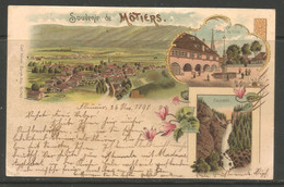 Carte P De 1898 ( Souvenir De Môtiers ) - Môtiers 