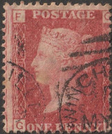 GB 1858 Y&T 26, SG 43 Ou 44 Michel 16. Victoria 1 P. Rouge Carminé. Planche 98, FG - Gebruikt