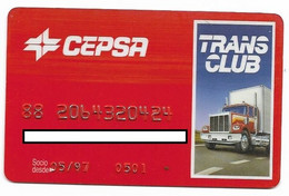 Cepsa Spain, Gas Stations Rewards Magnetic Card, # Cepsa-4  NOT A PHONE CARD - Erdöl