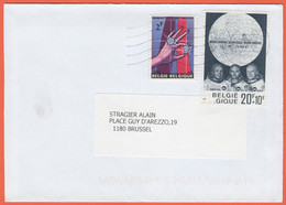 BELGIO - BELGIE - BELGIQUE - 2008 - 2F Diamantexpo + 20F Astronauts And Location Of 1st Moon Landing - Viaggiata Da Antw - Covers & Documents