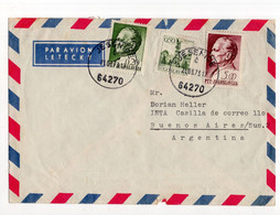 1973. YUGOSLAVIA,SLOVENIA,JESENICE AIRMAIL TO ARGENTINA - Luchtpost