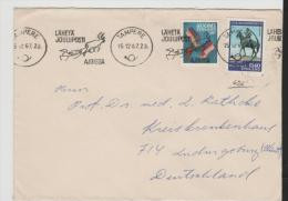 SF-M036/ FINNLAND -  Tampere 1967 Mit Weihnachtsentwertung. (Christmas) Nach Deutschland - Covers & Documents