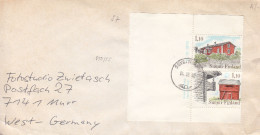 Batiments - Finlande - Lettre De 1980 - Oblitération Sevetti...arvi - Timbres Du Carnet - Storia Postale