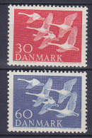 Denmark 1956 Mi. 364-65 NORDEN Tag Des Nordens Nordic Day Issue Swans Bird Vogel Oiseau Complete Set MH* - Unused Stamps