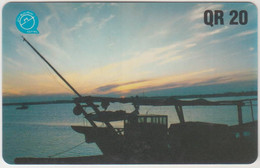 QATAR - Dhow At Dusk, 50QR, Q-Tel, 01/95, Used - Qatar