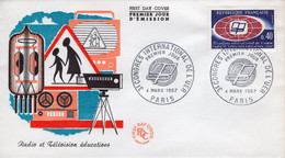 FDC France 1967 - 3ème Congrès International De L'UER - Radio Télévision éducatives - 75 Paris 4 Mars 1967 - 1960-1969