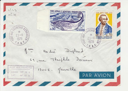 (TAAF)LETTRE N°71 &N°63//Fort Aux Français -KERGUELEN Pour Marseille  23/II/1978 - Lettres & Documents