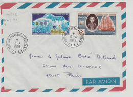 TAAF)LETTRE N°18 & PA N°51//Fort Aux Français -KERGUELEN Pour Marseille 12/4/1979 - Lettres & Documents
