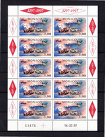 ✅  " L'AUTOMOBILE CLUB DE MONACO " Sur Feuille Neuve ** MNH De 1996. 10 X N° YT 2084. A Saisir ! - Cars