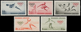 219/223** - Jeux Olympiques De Rome / Olympische Spelen In Rome / Olympische Spiele In Rom - RUANDA URUNDI - Ongebruikt