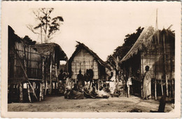 PC LAGUNE DABOU VILLAGE EBRIE SUR PILOTIS IVORY COAST REAL PHOTO (a28252) - Côte-d'Ivoire