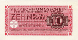 Germany 10 Reichsmark 1944, (Wehrmacht) UNC (P-M40a, B-409b) - 10 Reichsmark