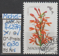 1991 - UNGARN -  SM A. Satz "Blumen Amerikas - Lobelia"  7 Ft Mehrfärbig - O Gestempelt - S.Scan (hu 4127Ao) - Used Stamps