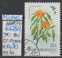 1991 - UNGARN -  SM A. Satz "Blumen Amerikas - Steriphoma"  12 Ft Mehrfärbig - O Gestempelt - S.Scan (hu 4128Ao) - Oblitérés