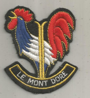 écusson Tissu ,sports , SKI ,coq , LE MONT DORE , 90 X 70 Mm - Patches