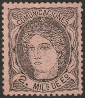 Spain 1870 Sc 161 Ed 103 MNG(*) - Unused Stamps