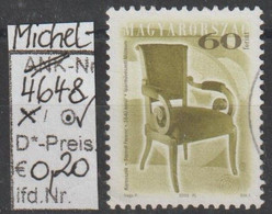 2000 - UNGARN -  FM/DM A. Satz "Sitzmöbel" 60 Ft Mehrfärbig - O Gestempelt - S.Scan (hu 4648o) - Used Stamps