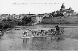 PONT DU CHATEAU LES BORDS DE L ALLIER, ATTELAGE  REF 3961 - Pont Du Chateau