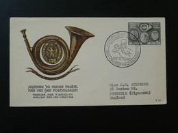 FDC Histoire Postale Posthorn Journée Du Musée Postal Bruxelles Belgique 1958 - 1951-1960
