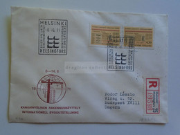 D179751  Suomi Finland Registered Cover - Cancel  Helsinki Helsingfors 1971    Sent To Hungary - Storia Postale