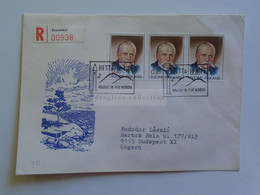 D179725    Suomi Finland Registered Cover - Cancel Enontekiö Hetta 1973    Sent To Hungary - Brieven En Documenten