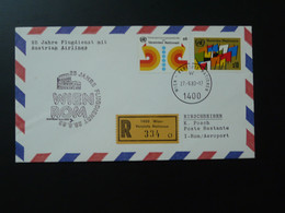 Lettre Vol Registered Flight Cover Flugpost Wien Vereinte Nationen --> Roma 1983 - Brieven En Documenten