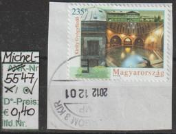 2012 - UNGARN - FM/DM "Heilbäder In Budapest" 235 Ft Mehrfärbig - O Gestempelt Auf Briefstück - S.Scan (hu 55547o) - Gebruikt