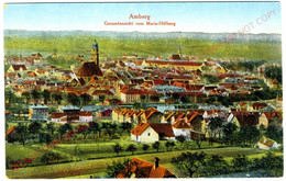 Allemagne - Bavière - Amberg - Gesamtansicht Vom Maria-Hilfberg - Amberg