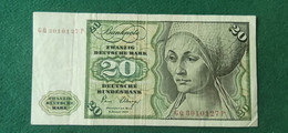 GERMANIA 20 Mark 1980 - 20 Deutsche Mark