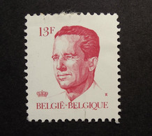 Belgie Belgique - 1986 - OPB/COB N° 2203 ( 1 Value )  Koning Boudewijn  Type Velghe  13 F - Postfris - 1981-1990 Velghe