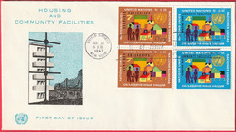 FDC - Enveloppe - Nations Unies - (New-York) (1962) - Housing And Community Facilities - Brieven En Documenten