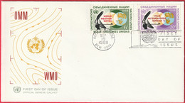 FDC - Enveloppe - Nations Unies - (New-York) (1968) - Veille Météorologique Mondiale - Lettres & Documents
