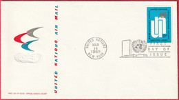 FDC - Enveloppe - Nations Unies - (New-York) (1969) - United Nations Air Mail - Lettres & Documents