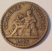 50 CENTIMES  COMMERCE INDUSTRIE......DOMARD  1926..QUE LE *V* VISIBLE   * IN * EFFACE ...SIGNATURE EFFACEE ........TTB - 50 Centimes