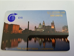 ST . HELENA GPT THE ALBERT DOCK-LIVERPOOL DEEP NOTCH  1CSHC  15 Pound MINT **11320 ** - Sainte-Hélène