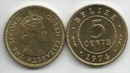 Belize 5 Cents 1974. - Belize