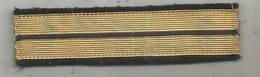 écusson Tissu , Militaria ,lieutenant ,2 Scans , 100 X 25 Mm - Blazoenen (textiel)