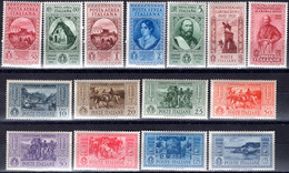 1081.ITALY,1932 GARIBALDI.SC.280-289,C35-C39,Y.T. 295-304,A32-A36 MH - Mint/hinged