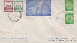 1948. PALESTINE. 4 + 6 M Landscapes On Cover Cancelled TEL-AVIV 5 MY 48 And Later A... (Michel 57 + Israel 2) - JF433287 - Altri & Non Classificati