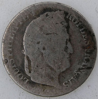 FRANCE - LOUIS PHILIPPE I - 1/2 Franc 1836A - B+/TB - Gad. : 408 - 1/2 Franc