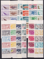 Côte Des Somalis Essais De Couleur N°292 /303 Poissons Et Oiseaux 12 Valeurs En Bandes De 5 (60 Timbres) Qualité:** - Andere & Zonder Classificatie