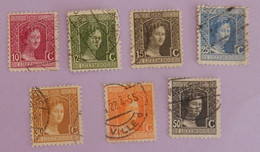 LUXEMBOURG YT 95/97+99/100+103/104 OBLITERES "GRANDE DUCHESSE MARIE ADELAIDE" ANNÉES 1914/1920 - 1914-24 Maria-Adelaide