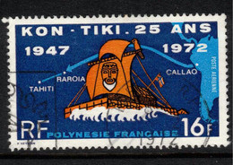 FRENCH POLYNESIA 1972 16f Kon-Tiki Expedition SG 158 U ZZ67 - Oblitérés