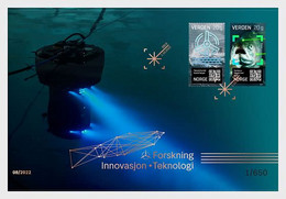 NORWAY 2022 Innovation At Sea,  Research, Innovation, Technology , Fish , Renewable Energy - Golden FDC (**) LIMITED - Briefe U. Dokumente
