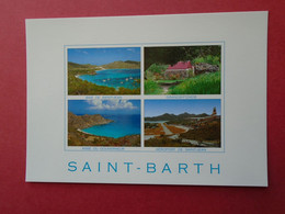 CPM SAINT BARTH  MULTI VUES BAIE DE SAINT JEAN  GRANDS FONDS ANSE DU GOUVERNEUR  AEROPORT DE SAINT JEAN     NON VOYAGEE - Saint Barthelemy