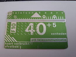 NETHERLANDS / D008A PTT TELECOMMUNICATIE/ OLD CARD . / 810B / 40+5 UNITS  LANDYS & GYR   MINT !!  ** 11364** - Privé